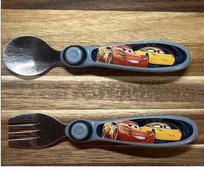 Juego de tenedores cuchara bebé niño Lightning McQueen The First Years Disney Pixar Cars Foto 1 de 2