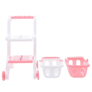 Carrello della spesa supermercato per bambini gioco finto negozio alimentari 8 pezzi - Foto 1 di 19