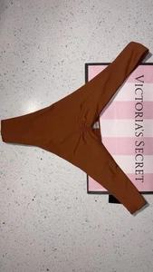NWT Victoria's Secret Swim Essential Cinched Thong Bikini Bottom Size L - Picture 1 of 4