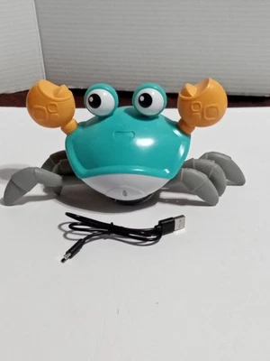 Crawling Crab Toy, Infant Tummy Time Baby Toys, Fun Interactive See Video Clip - Imagem 1 de 4