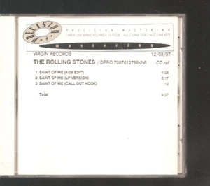 ROLLING STONES "Saint Of Me" Mastering Acetate Promo CD RARE - Picture 1 of 1
