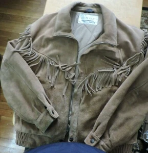 RED SKY SIZE MEDIUM LEATHER JACKET - Picture 1 of 12