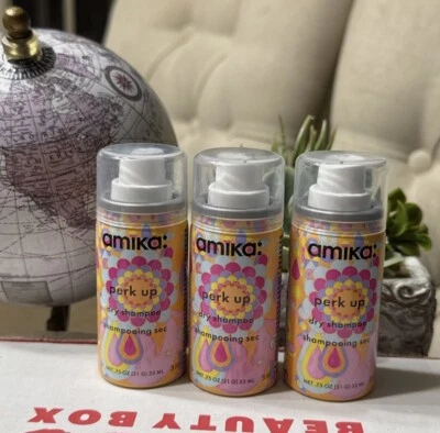 AMIKA PERK UP TALC-FREE DRY SHAMPOO (.75OZ/33ML) TRAVEL SIZE SET OF 3X (y) - Image 1 of 4