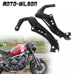 For YAMAHA MT-09 100% Carbon Fiber Frame Cover Protector Panels Fairing Gloss - Picture 1 of 16