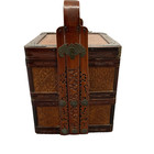 Antique Two-Tier Woven Bamboo Chinese Wedding Basket