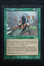 Magic The Gathering MTG DERANGED HERMIT Urza's Legacy MP Moderately Played