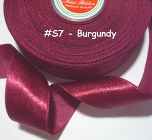 3/8" 1cm wide - 32 yds / Roll Multi Colour Satin Ribbon Trim Single Faced SC - Picture 1 of 34