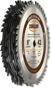 8-Inch 42 Tooth Stack Dado Set with 5/8-Inch Arbor - Picture 1 of 2