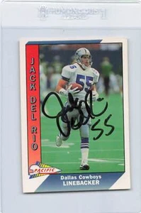 1991 Pacific #95 Jack Del Rio Cowboys Signed Auto *K8198 - Picture 1 of 2