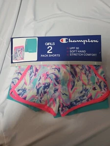 Champion Girls 2 Pack Shorts Size 4 - Picture 1 of 2