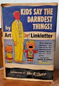 Kids Say The Darndest Things By Art Linkletter Vintage 1957 HCDJ BCE Mylar Cover - Picture 1 of 5