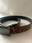 Betsy Johnson Womens  Belt Leopard Large Ma?Am Made Material Solid Buckle