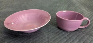 Al & Donna Podesto Sonoma County Pottery Pink Coffee Mug And Bowl Signed - Picture 1 of 16