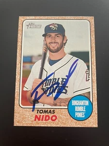 Tomas Nido New York Mets Signed 2017 Topps Heritage Autograph Card Rumble Ponies - Picture 1 of 1