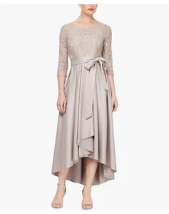 Alex Evenings Damen Satin Ballkleid Kleid mit Taschen, Größe 14 - Bild 1 von 5