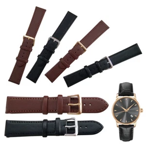 Watch Band Strap Leather Loop Band Buckle Wristband Replacement DIY Strap 8-24mm - Imagen 1 de 30
