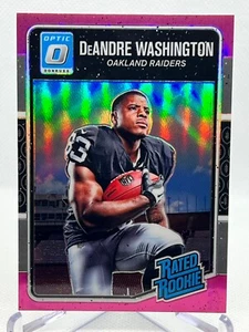 DEANDRE WASHINGTON RC 2016 Donruss Optik #163 BEWERTET ROOKIE PINK PRIZM - Bild 1 von 2