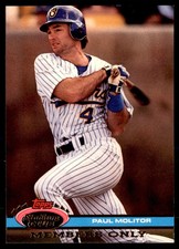 1991 Stadium Club Members Only Paul Molitor Milwaukee Brewers #64