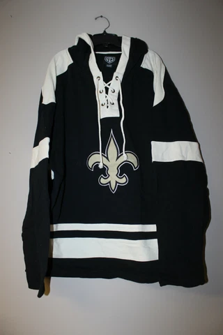 New NFL New Orleans Saints old time style mid weight cotton hoodie men's S Cover