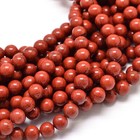 Strand 62+ 6mm Natural Red Jasper Grade A Round Plain Beads UK