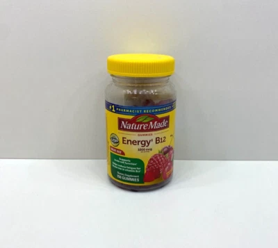 NOVO Nature Made Energy B12 1000 MCG 150 Gomas Valor Tamanho Selado 03/2026 - Imagem 1 de 4