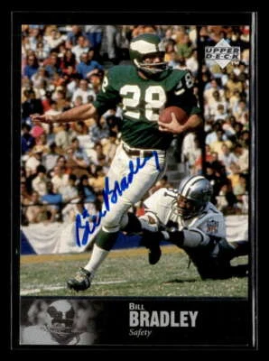 1997 Upper Deck Legends Bill Bradley Autograph Auto Philadelphia Eagles ZZ4269 - Image 1 of 2