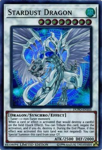*** STARDUST DRAGON *** ULTRA RARE DUPO-EN103 (MINT/NM) YUGIOH! - Image 1 of 1