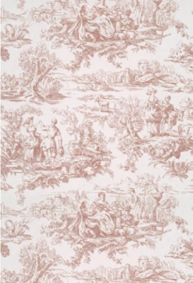 Nuevo papel tapiz Little Greene pintura y papel pintado rubor amantes pasta de baño Foto 1 de 4