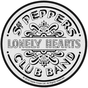 THE BEATLES Standard Patch: Sgt Pepper Drum (White): Official Merch fan gift  - Bild 1 von 6