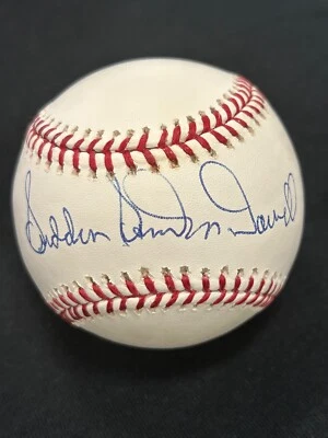 Sam McDowell Signed Auto OMLB Baseball Cincinnati Reds PSA COA 021 - Image 1 of 3