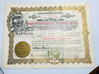 1909 Monterey Coal Co. Stock Certificate