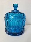 RARE LE SMITH Turquoise Glass MOON & STARS 8