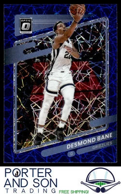 Desmond Bane 2021-22 Donruss Optic Blue Velocity Memphis Grizzlies - Image 1 of 2