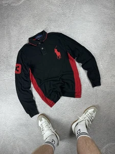 Polo Ralph Lauren #3 De Colección Manga Larga Big Pony Logo Desteñido Para Hombre Talla S - Imagen 1 de 12