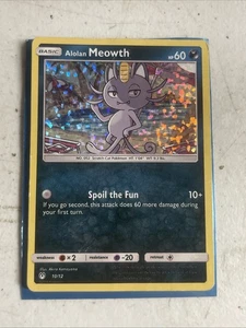 Alolan Meowth 10/12 Pokemon Mcdonalds 2019 Holo - Bild 1 von 2