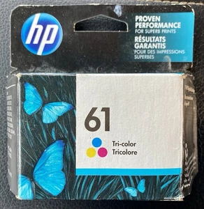 Genuine HP 61 Tri-color Ink Cartridge HP DeskJet HP Envy CH562WN Exp: 11/19 - Picture 1 of 5