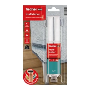 fischer Kraftkleber, 2Komponenten-Klebstoff in Transparent,Universalkleber 25 ml - Bild 1 von 5