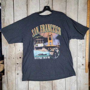 Camiseta Rue21 San Francisco Gráfica XXL Negra Golden Gate Bridge Camiseta de Viaje - Imagen 1 de 7