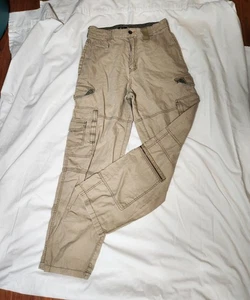 Bugle Boy Vintage Deadstock Baggie Khaki Cargo Pants - Size 30x32 - Picture 1 of 6