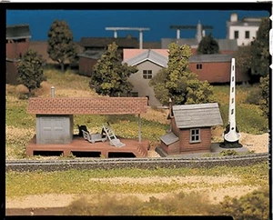 Bachmann O Plasticville USA Classic Kits Loading Platform & Crossing Shant 45977 - Picture 1 of 1