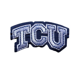 TCU Horned Frogs NCAA Team Iron On Embroidery Patch - 2.25" x 1.25" - Picture 1 of 2
