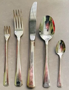 Northwest Airlines Silver Plate 5-teiliges Set - Silberbesteck - 1980’s Int’l 1st Class - Bild 1 von 3