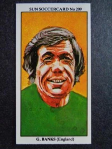 The Sun Soccercards 1978-79 - Gordon Banks - England #209 - Foto 1 di 2