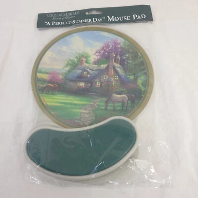 Thomas Kinkade A Perfect Summer Day 2005 Swivel Mouse Pad Wrist Rest - Image 1 of 2