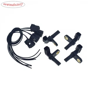 4PCS Front Rear Left+Right ABS Wheel Speed Sensor & Connector For Tundra 2007-17 - Picture 1 of 9