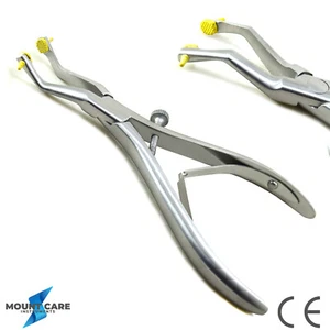 Dental Crown Remover Forceps Temporary Crowns Bridge Removing Plier Rubber Tips - Picture 1 of 5