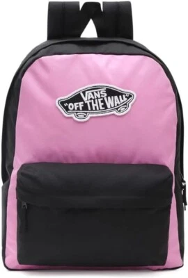 Mochila VANS Realm Ciclamen/Negro Laptop Cremallera Talla Única Unisex Nueva con Etiquetas Foto 1 de 4