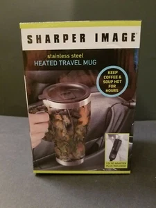 Sharper Image - Stainless Steel Heated Travel Mug - Picture 1 of 3