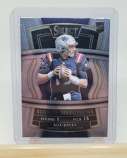 Mac Jones Rookie Card 2021 Panini Select - Rookie Selections Silver Prizm