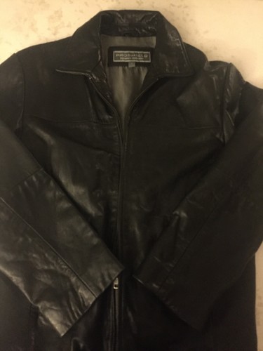 UNDERCOVER PELLE Pro Shield Donna Lunghezza Rifiuti Morbido Autentico Cappotto Tasca Nascosta L Nero